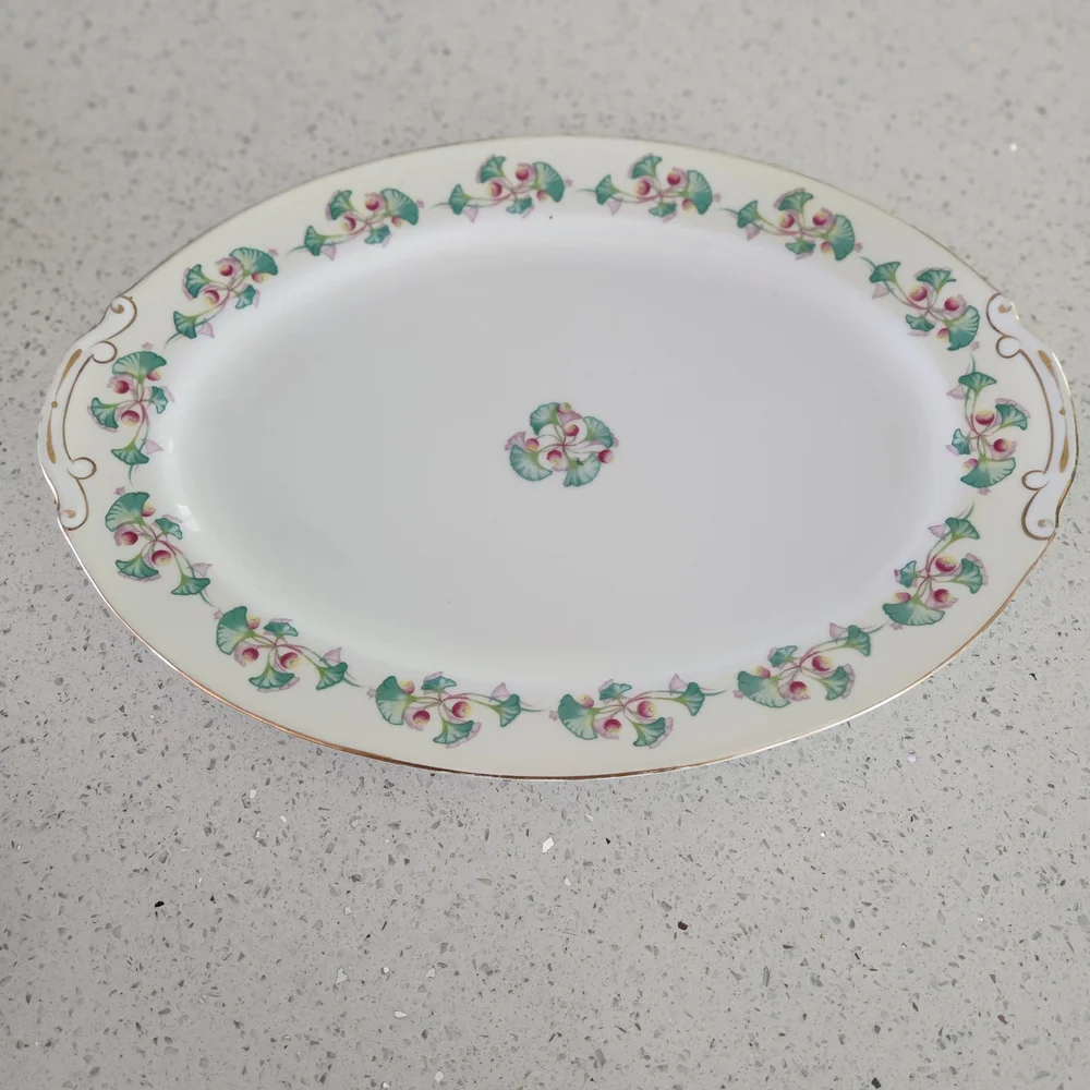 Berkshire Imperial Allegro Fine China Serving Bowl And Lid With Matching Platter